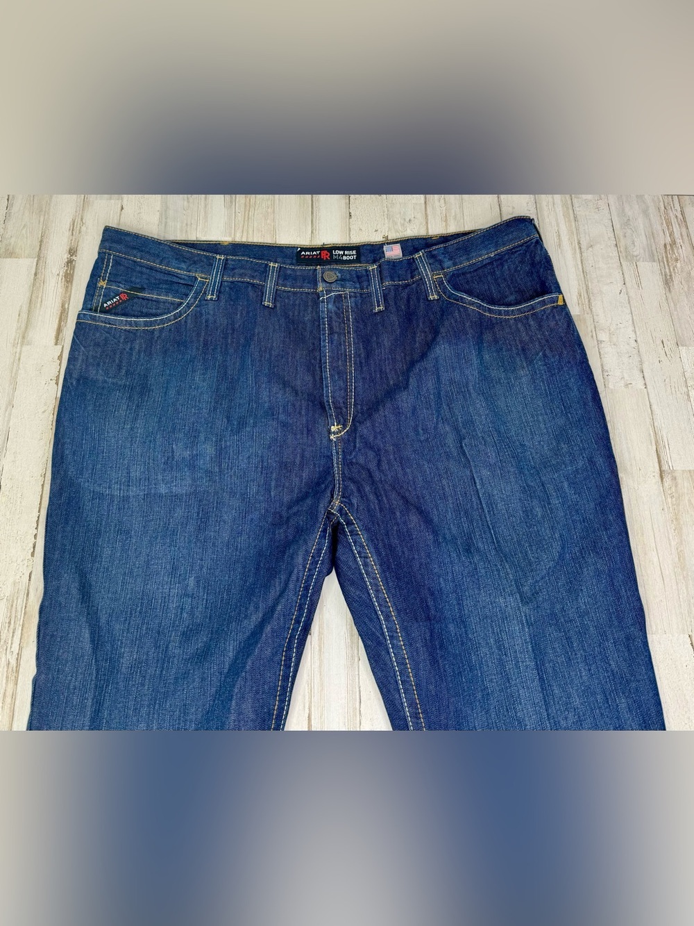 Ariat FR M4 Relaxed Boot Cut Jeans Mens 50x29 CAT 2 Flame Resistant Denim - Picture 2 of 10